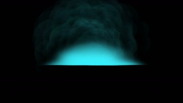 Robbanás Atom Nukleáris Robbanóanyag Füst Tűz Por Háború Katonai Hatalom — Stock videók