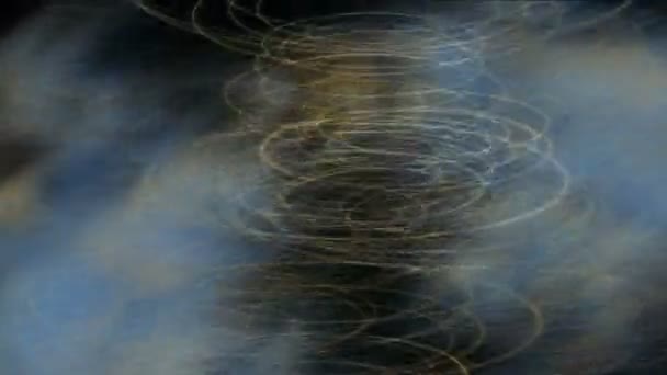 Abstract Ripple Lines Choas Metal Wire Tech Material Smoke Fiber — Stock Video