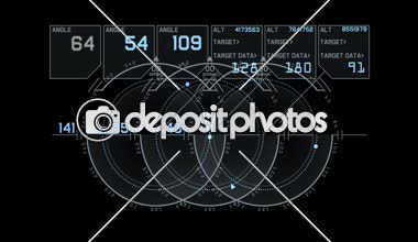 4 k Radar Gps sinyali teknoloji perde göstermek, gelecekteki bilim bilim-kurgu veri bilgisayar oyun gezinti Pano teknoloji arayüzü arka plan.