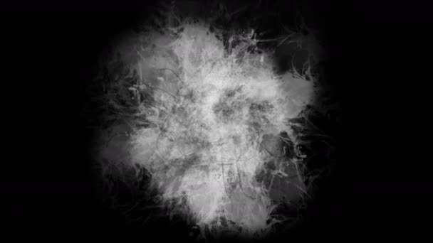 Абстрактний Сплеск Чорнила Пляма Лінія Графіті Хмари Тунель Туман Дим — стокове відео