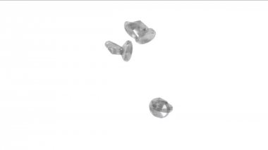 4 k düşüyor taşlar elmas takı kristal değerli taşlar, zengin mineral zenginlik para.