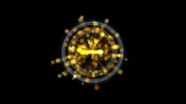 4 k güç patlama ray teknik elektron enerji alanı başlatma sihirli toz havai fişek parçacıklar arka plan sanat.