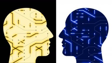 4k Beyin Çipi Kafa Dijital Hattı, insanlar yapay zekanın