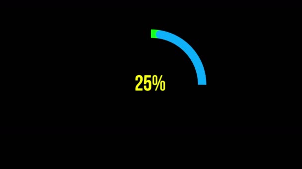 4k Science Futuristic Loading Circle Ring.Loading Transfert Télécharger Animation w — Video