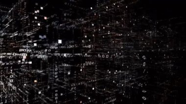 sıfırdan bir kazmak değiştirme 4 k matris stil ikili bilgisayar kodu şekli crispr,