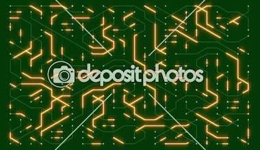 4k bir futuristik hareketli elektron, elektronik bağlantılar, comm board devre