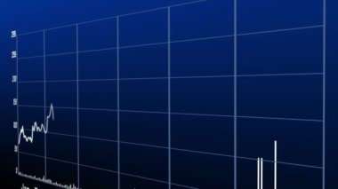 4 k azalan mali grafik, iş verileri grafik eğilim.
