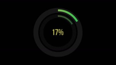 4k, bilim futuristik yükleme daire Ring.Loading Transfer Download Animasyon w