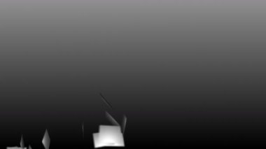 4k Soyut 3d kağıt kartları parçaları dosyaları parçacık tasarım sanat alanı arka plan.