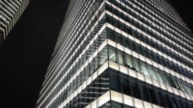 Ofis Binası gece lujiazui Finans Merkezi, kentsel morden iş binalar bölgesine Şanghay.