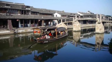 Antik Çin botla evler, su şehir yerleşik hayat.