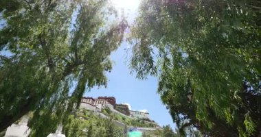 4k Potala Lhasa, Tibet willow ile.