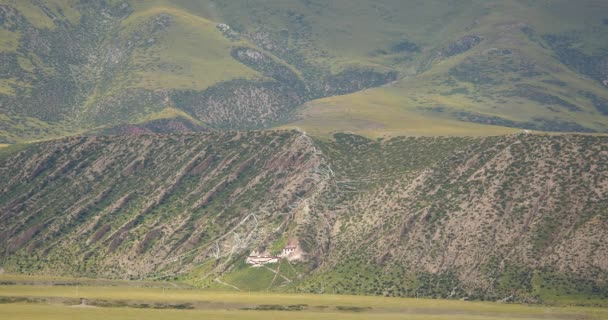 Ορεινό Θιβέτ Danggula Tanggula Κοιλάδα Στέγη Του Κόσμου — Αρχείο Βίντεο