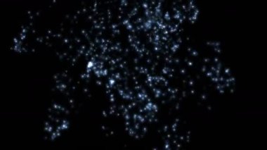 4 k soyut su kabarcıkları havai fişek arka plan, sualtı sıvı partikül sıçrama