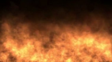 4 k yangın parçacıklar havai fişek sıcak alev arka plan.