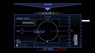 4 k Radar Gps sinyali teknoloji perde göstermek, bilim bilim-kurgu veri bilgisayar gezinti