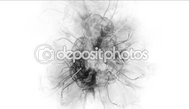 4 k soyut bulutlar sıçrama duman, gaz Buhar havai fişek parçacıklar arka sis.