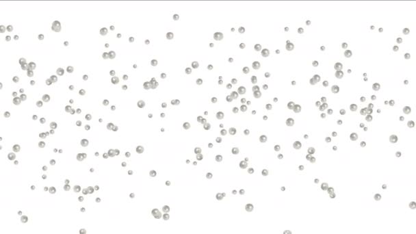 4 k 珍珠球蛋、 滴液、 泡沫吸塑、 宝石钻石珠宝水晶 — 图库视频影像