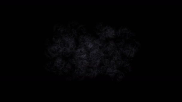 4k Rauchgaswolke Nebel. — Stockvideo