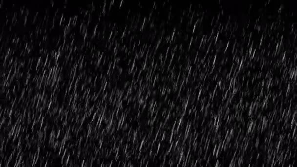 4k regen Gewitter Wetter Saison Hintergrund, Regentropfen Wasser Schneesturm Schnee na — Stockvideo