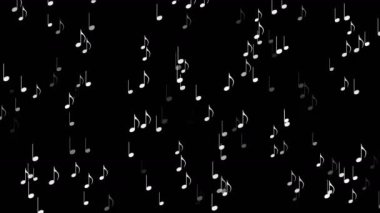 4 k müzik notlar arka plan, sembol melodi melodi ses, romantik sanatsal Senfoni