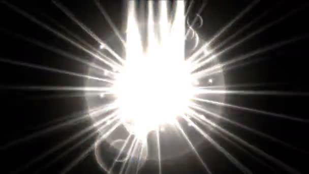 4k Tech science energy radiation rays ripples star explosion,particle fireworks — Stock Video