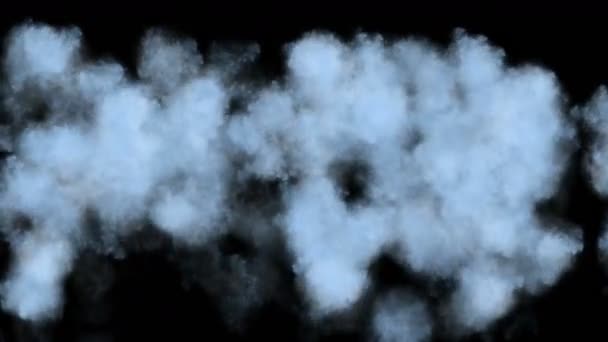 4 k Splash waterdrop Dym Chmura, wody cieczy cząstek fajerwerk tło — Wideo stockowe