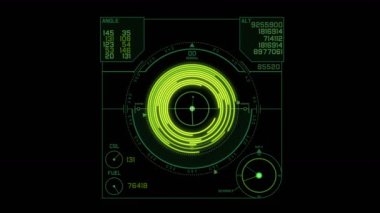 4 k Radar Gps sinyali teknoloji perde göstermek, bilim bilim-kurgu veri bilgisayar gezinti