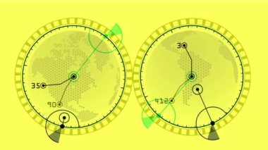 4 k küresel Gps dünya şehir harita askeri Radar Gps ekran navigasyon için arabirim.