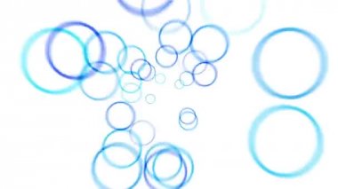 4 k soyut daire hafif ritim parçacıklar havai fişek, kabarcık kabarcıklar topu noktalar.