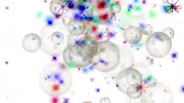 4 k yıldız parçacık havai fişek arka plan, yangın enerji, barut bubble patlama.