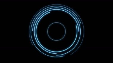 4k teknoloji Hud Hedef Görüntüleme Bilgisayar Data.Target Scanner Radar Rotation.Head-up.