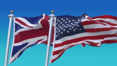 4k Dikişsiz Amerika Birleşik Devletleri İngiltere İngiltere İngiltere Bayrağı, Amerika Birleşik Devletleri