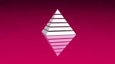 4k Piramit üçgen geometri tasarımı Ethereum soyut Eter gizem arka plan.