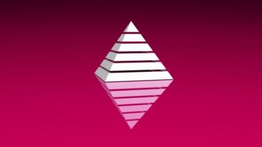 4k Piramit üçgen geometri tasarımı Ethereum soyut Eter gizem arka plan.