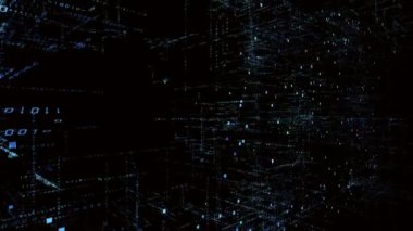 4k B2b kelime etiketi bulut, ikili bilgisayar kodu.