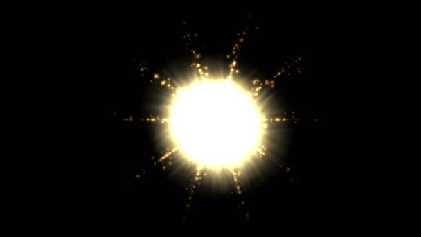 4k抽象的な光光爆発ステージの背景、花火フォーカスの背景. — ストック動画