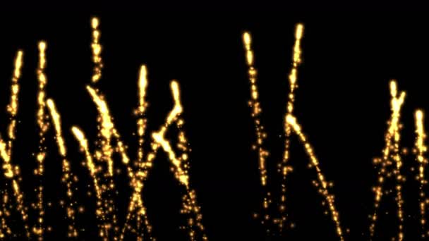 4k vuurwerk in explosie fase achtergrond, abstracte partikel bom achtergrond. — Stockvideo