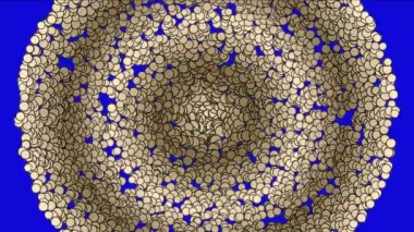 4 k genişletme daire dahil birçok küçük kabarcık kabarcıklar yumurta.