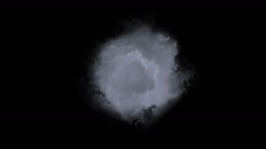 Evren arka planda 4k Duman duman gaz tüneli.