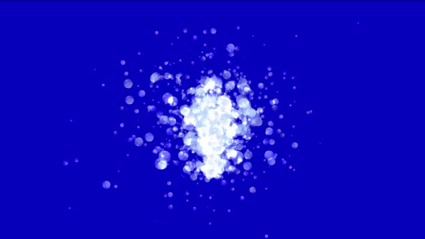 4k Капля дождя капли гейзер, пузырь воды капли капель частиц . — стоковое видео