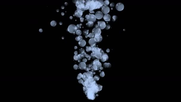 4k Abstract bubble blister pearl roe,fountain spray liquid rain splash particle — Stock Video