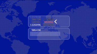 4 k küresel Gps veri earth harita askeri radar Gps navigasyon arayüzü tespit.