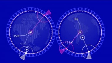 4 k küresel Gps dünya şehir harita askeri Radar Gps ekran navigasyon için arabirim.