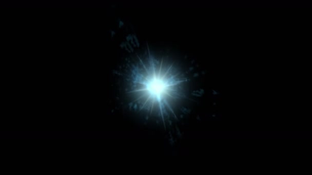 4k Abstrait puissance explosion énergie halo feu rayons laser vortex fond . — Video