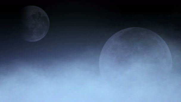 4k Couverture nuageuse lune féerie céleste soleil .