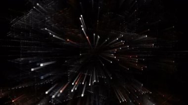 4k Amd sözcüğü İşlemci yongası Graphics Gpu şirket logosu, Matrix ikili değeri.
