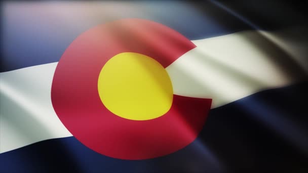 Drapeau Colorado 4k, état aux États-Unis Amérique, fond de texture de tissu.