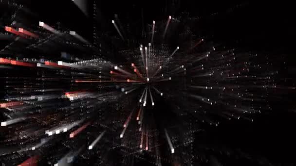 4k DEEP WEB woord, Matrix binaire computer code tekst ontwerp animatie. — Stockvideo