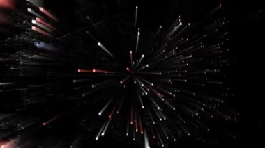 4k RNA sözcüğü, Matrix ikili bilgisayar kodu metin tasarımı parçacık etiketi canlandırması.